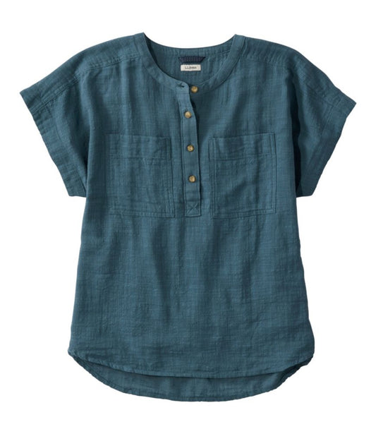 Women's L.L.Bean Day Breeze Shirt, Short-Sleeve Popover - US 2112