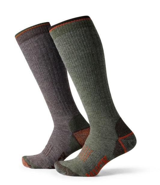Muck Heavyweight Merino Wool Blend Socks, Boot Height 2-Pack - US 9893