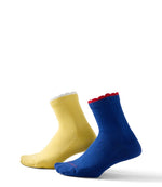 Women's Scalloped Edge Micro Crew Socks, 2-Pack - US 7676
