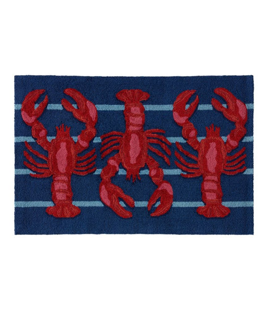 Indoor/Outdoor Vacationland Rug, Lobsters - US 5381