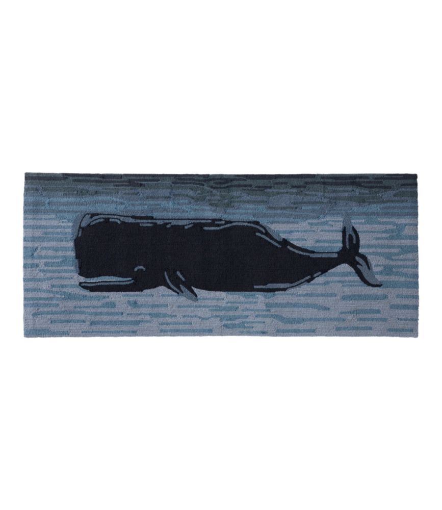 Indoor/Outdoor Vacationland Runner, Coastal Whale - US 4185