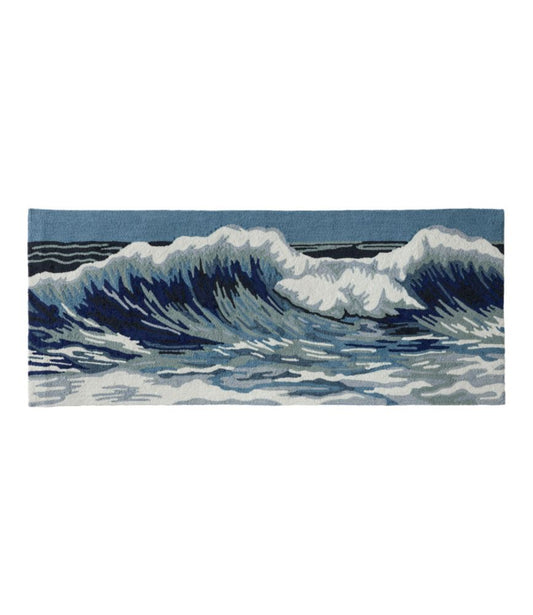 Indoor/Outdoor Vacationland Runner, Ocean Waves - US 4159
