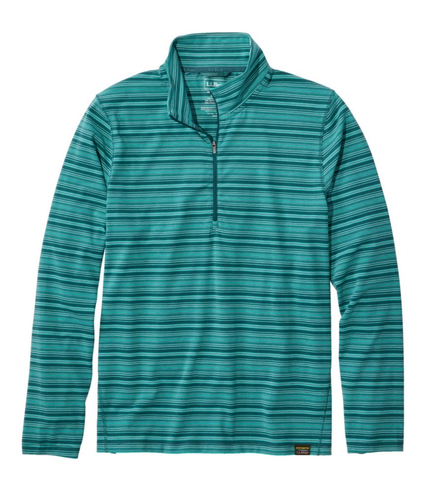 Men's Everyday SunSmart® Tee, Long-Sleeve Quarter-Zip Stripe - US 8152