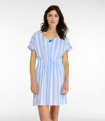 Women's L.L.Bean Coastal Cotton Cover-Up Caftan, Print - US 0386