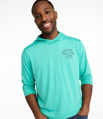Men's Bold Coast Lifestyle Tee, Long-Sleeve Hooded Graphic - US 8768