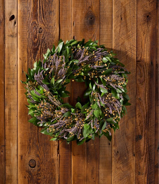 Ruscus and Lavender Wreath, 20" - US 8032