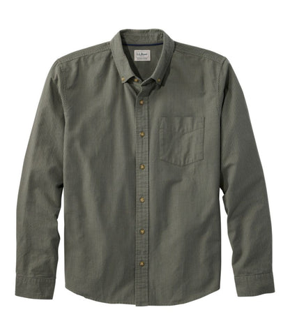 Men's Sunwashed Oxford Shirt, Slightly Fitted Untucked Fit, Stripe - US 8363