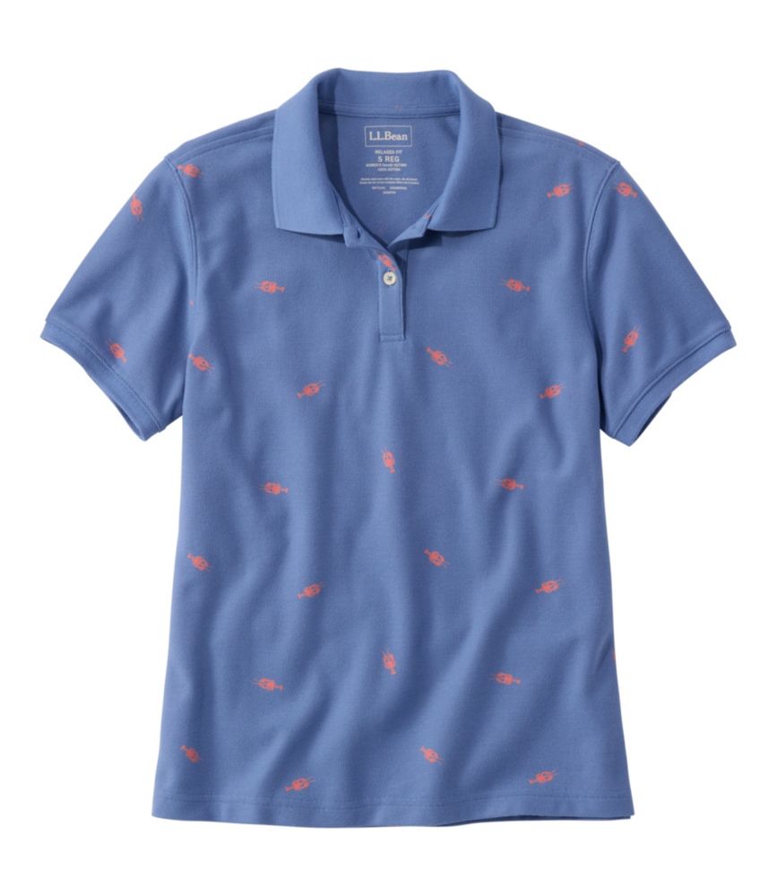 Women's Premium Double L Polo, Short-Sleeve Relaxed Fit Novelty - US 8808