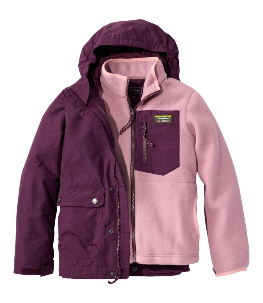 Kids' L.L.Bean Mountain Classic 3-in-1 Fleece Jacket - US 9895