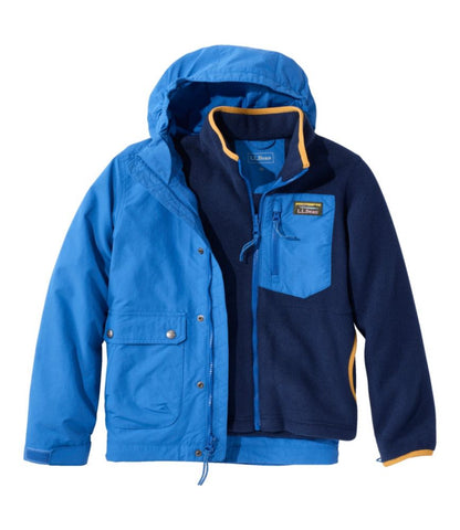 Kids' L.L.Bean Mountain Classic 3-in-1 Fleece Jacket - US 7508