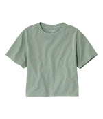 Women's Sunwashed Tee, Short-Sleeve Cropped Boxy Crewneck - US 1867