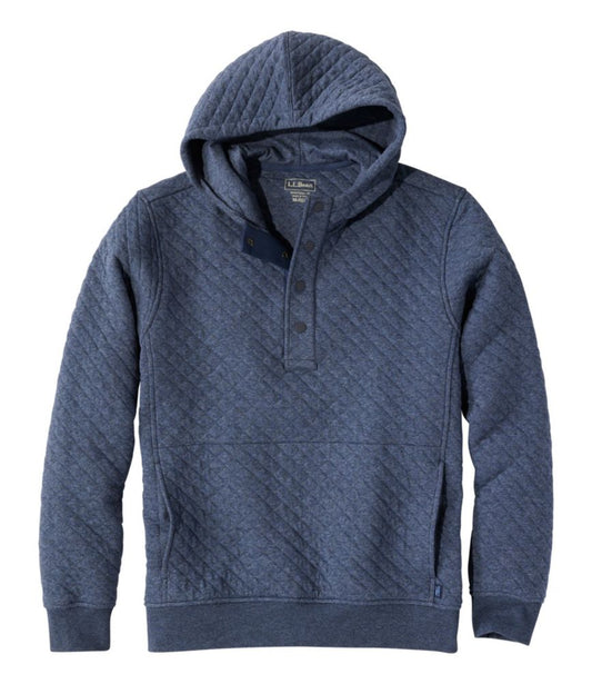Men's Bean's Quilted Snap Hoodie - US 8430