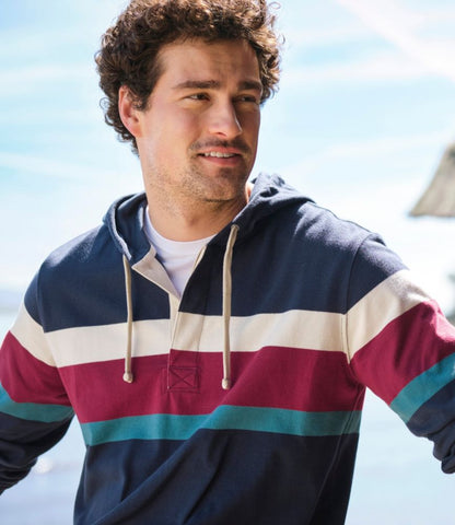 Men's Bean's Vintage Soft Rugby Hoodie - US 5612