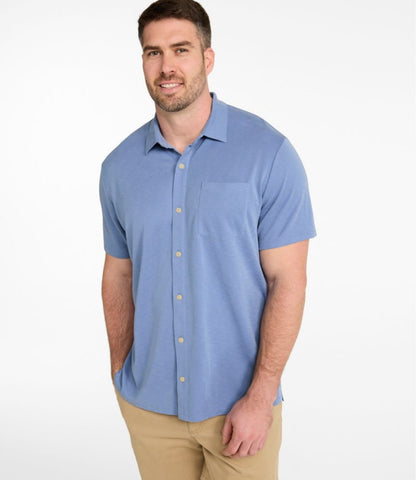 Men's Sunwashed Ultrasoft Button-Front Shirt, Short-Sleeve - US 3302
