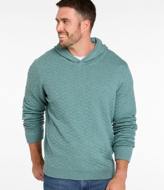 Men's Quilted Hoodie Sweater - US 9692