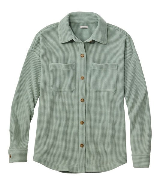 Women's Sunwashed Waffle Big Shirt - US 9337