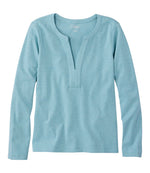 Women's L.L.Bean Tee, Long-Sleeve Splitneck - US 7105