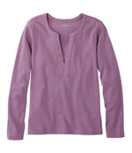Women's L.L.Bean Tee, Long-Sleeve Splitneck - US 0435