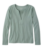Women's L.L.Bean Tee, Long-Sleeve Splitneck - US 8980
