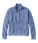 Women's Sunwashed Waffle Top, Mockneck Henley - US 1818
