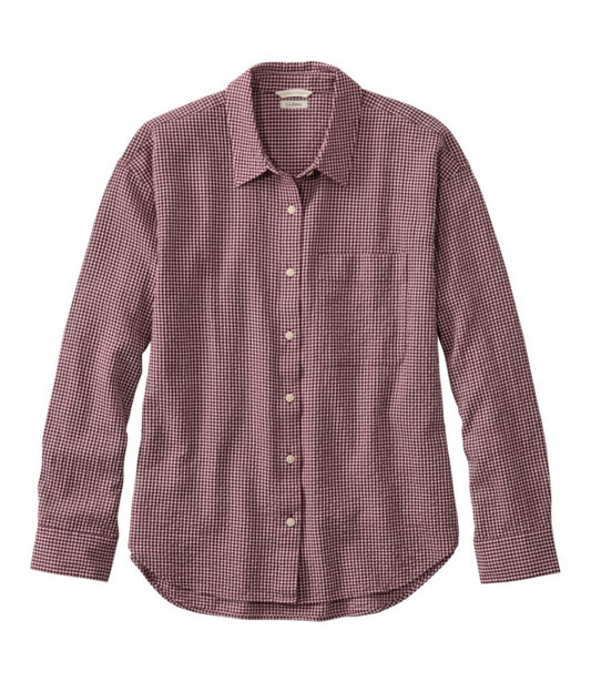 Women's Sunwashed Textured Big Shirt - US 5997