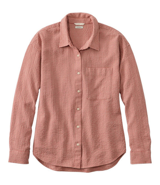 Women's Sunwashed Textured Big Shirt - US 9193