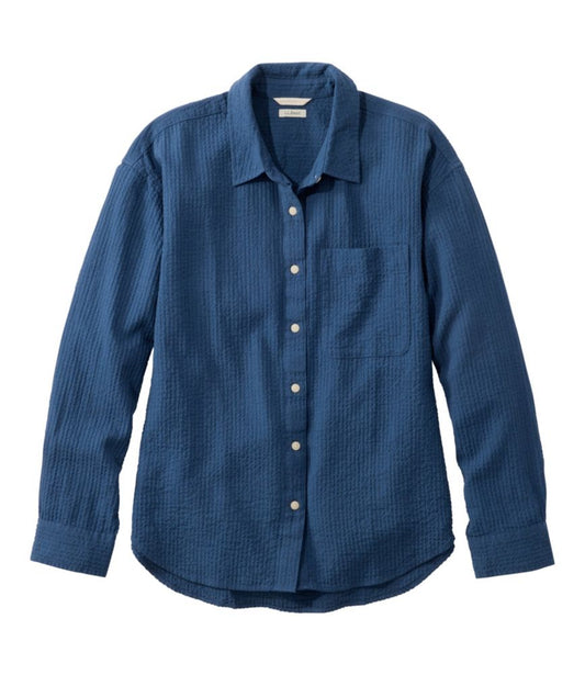 Women's Sunwashed Textured Big Shirt - US 1086