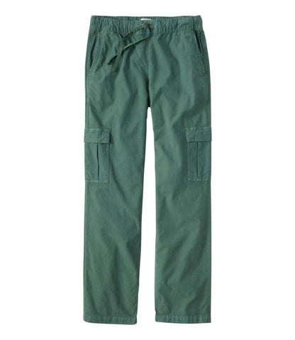 Women's Sunwashed Cotton-Blend Pull-On Pants, Mid-Rise Cargo - US 5761