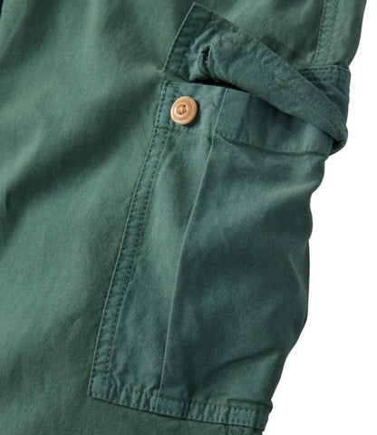 Women's Sunwashed Cotton-Blend Pull-On Pants, Mid-Rise Cargo - US 5761