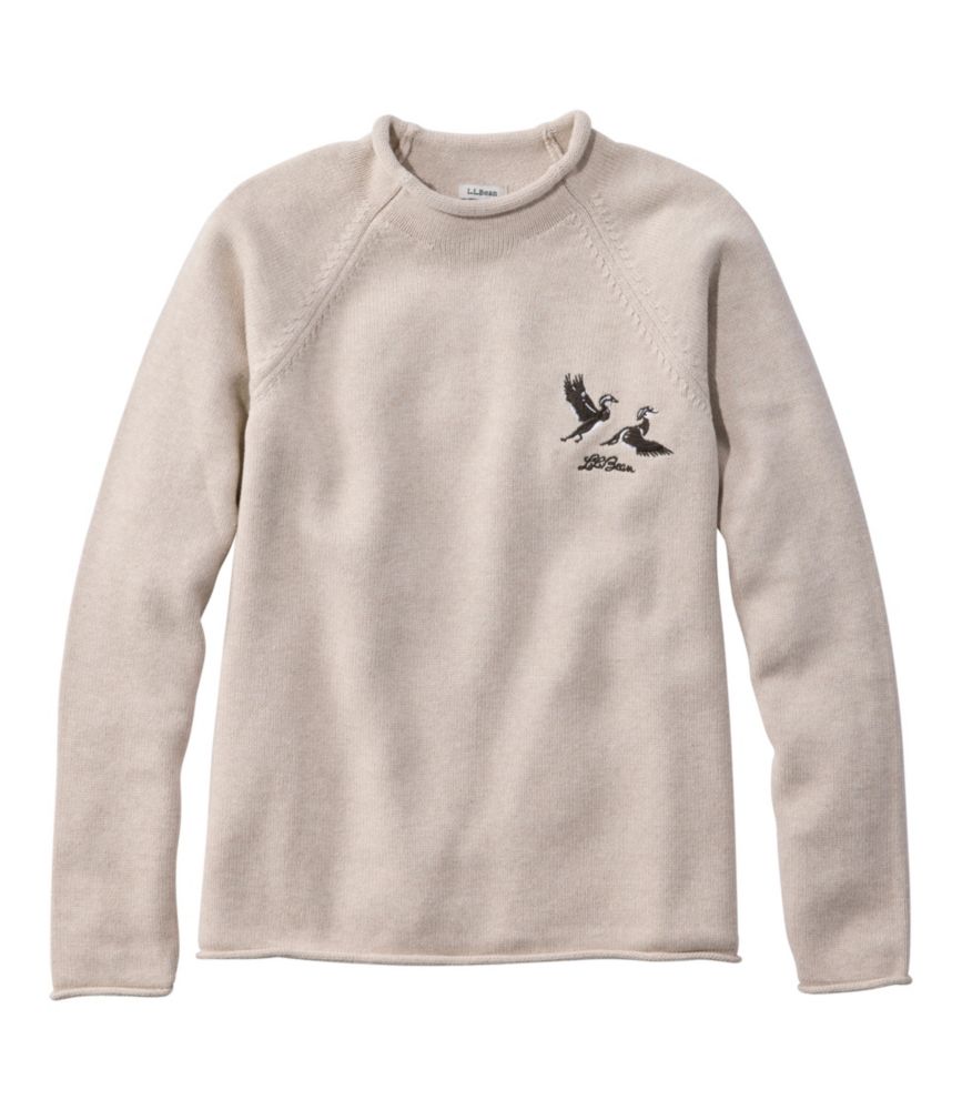 Women's The Original Double L® Sweater, Novelty Rollneck - US 9447