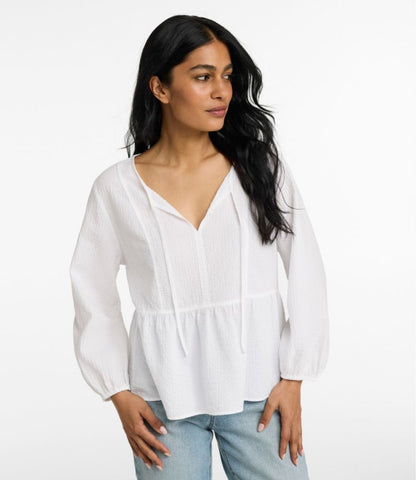Women's Sunwashed Textured Popover Shirt - US 2203
