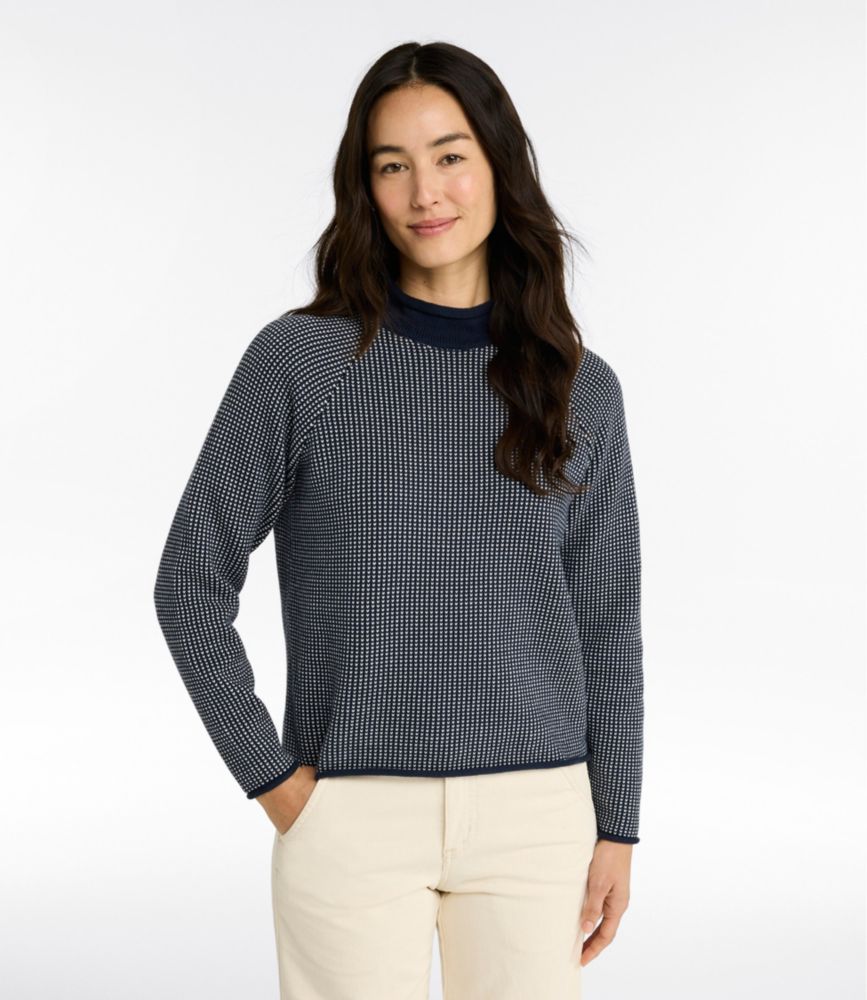Women's The Original Double L® Sweater, Rollneck Bird's-Eye - US 4228