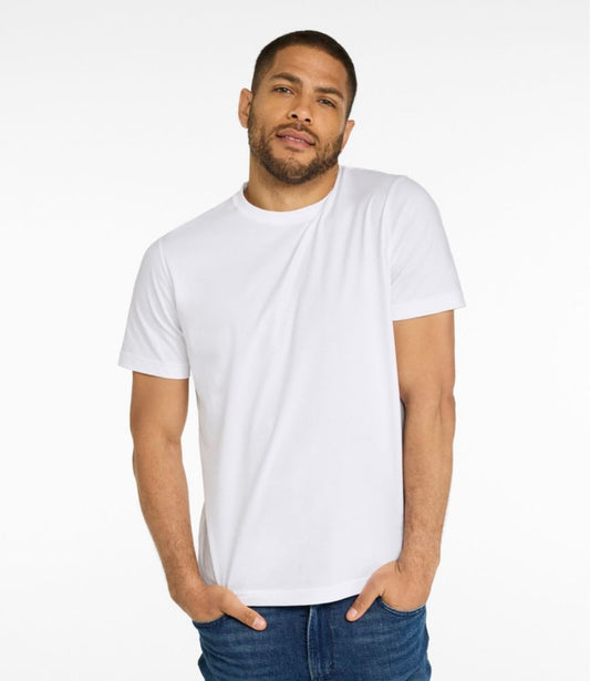 Men's Carefree Unshrinkable Tee, Slightly Fitted, Short-Sleeve - US 3806