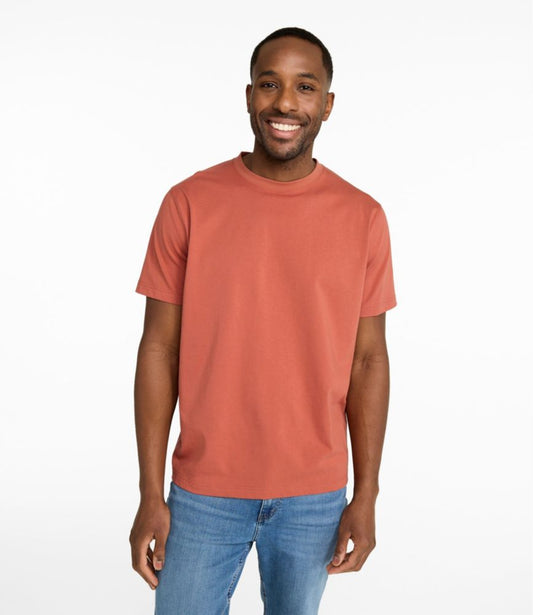Men's Carefree Unshrinkable Tee, Slightly Fitted, Short-Sleeve - US 0584