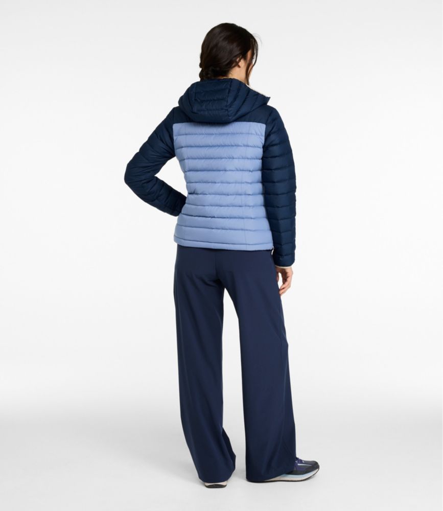 Women's Access Down Hooded Puffer, Colorblock - US 8823