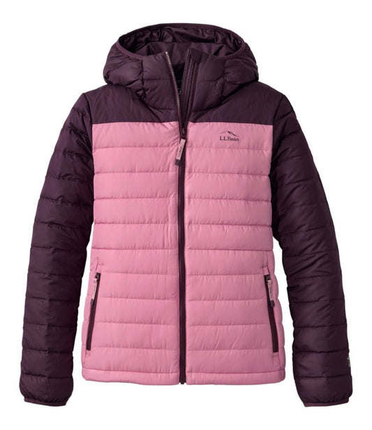 Women's Access Down Hooded Puffer, Colorblock - US 4322