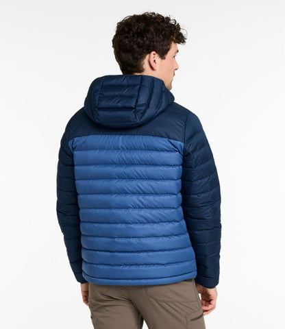 Men's Access Down Hooded Puffer, Colorblock - US 4990