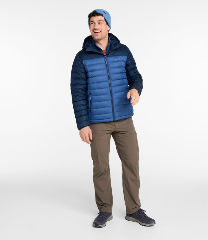 Men's Access Down Hooded Puffer, Colorblock - US 4990