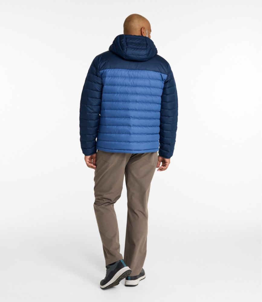 Men's Access Down Hooded Puffer, Colorblock - US 4990