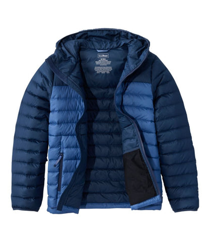 Men's Access Down Hooded Puffer, Colorblock - US 4990