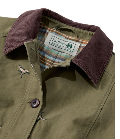 Women's Adirondack Barn Coat, Flannel-Lined Embroidery - US 4459