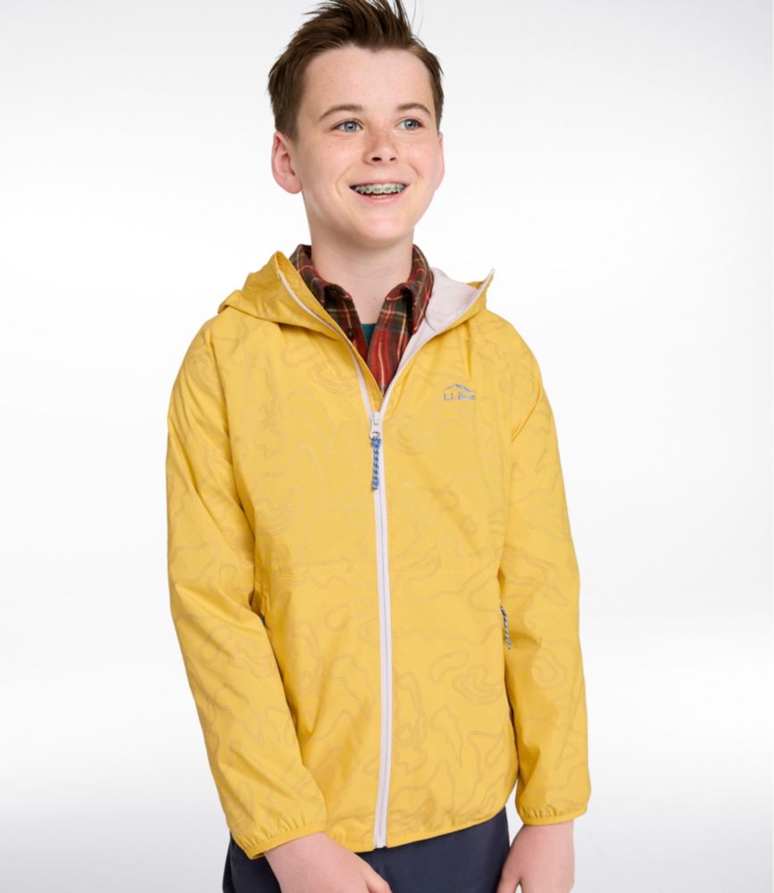Kids' Wind and Rain Jacket, Lined & Reflective Zipper - US 5599