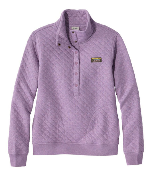 Women's Quilted Half-Snap Sweatshirt - US 4632