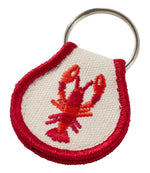 Embroidered Patch Charm, Lobster - US 1062
