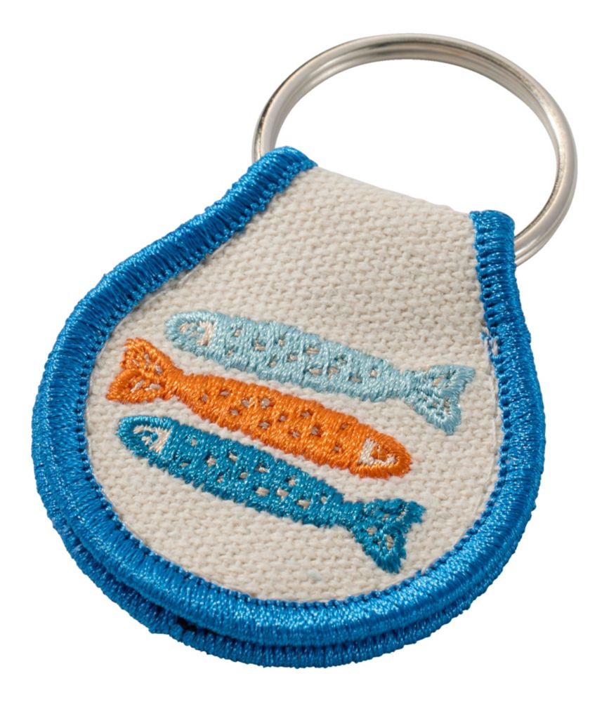 Embroidered Patch Charm, Fish - US 7959