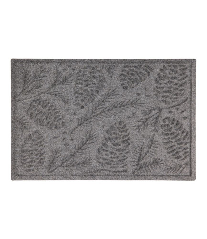 Everyspace Recycled Waterhog Doormat, Pine Cones - US 0782