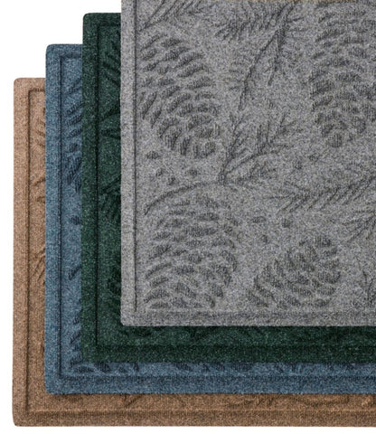 Everyspace Recycled Waterhog Doormat, Pine Cones - US 0782