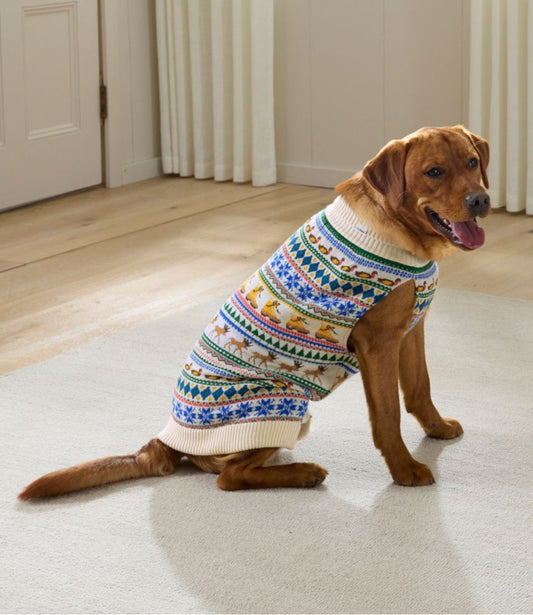 Novelty Dog Sweater, Fair Isle - US 3127