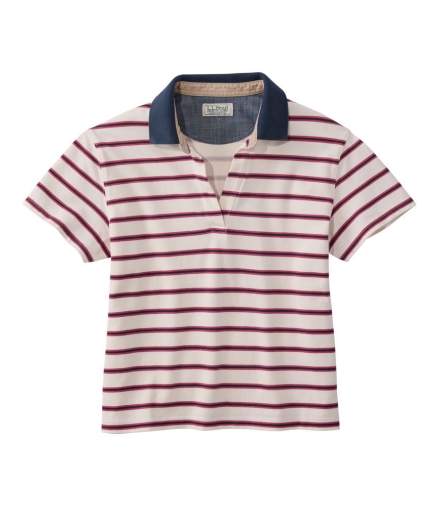 Women's Casco Bay Polo, Short-Sleeve Stripe - US 8722
