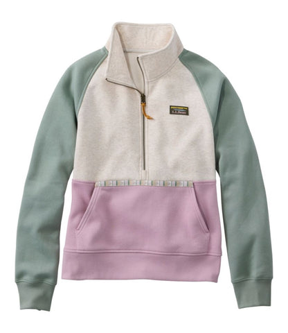 Women's Mountain Classic Sweatshirt, Half-Zip Colorblock - US 5016